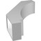Ekena Millwork 5 1/2-in. W x 16-in. D x 24-in. H Imperial Architectural Grade PVC Knee Brace BRCP055X16X24IMP - alternate 4